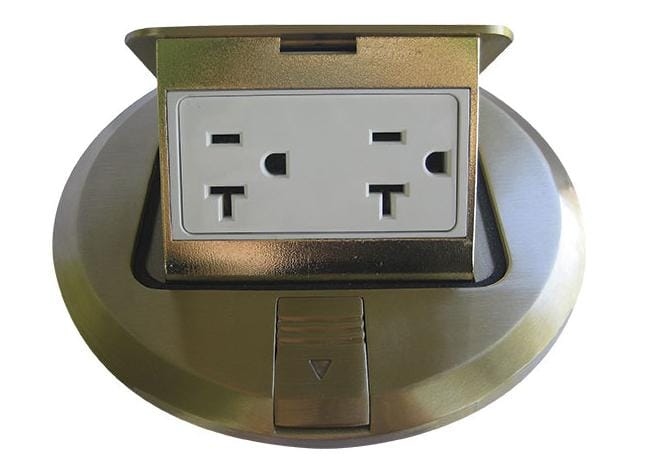 ARMADURA DOBLE 2P+T 20A PARA PISO EAGLE