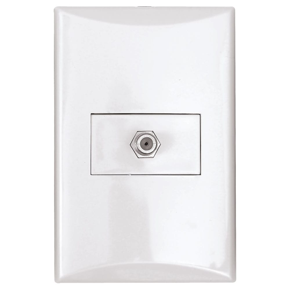 ARMADURA PARA TV COAXIAL BLANCO PLATA EAGLE