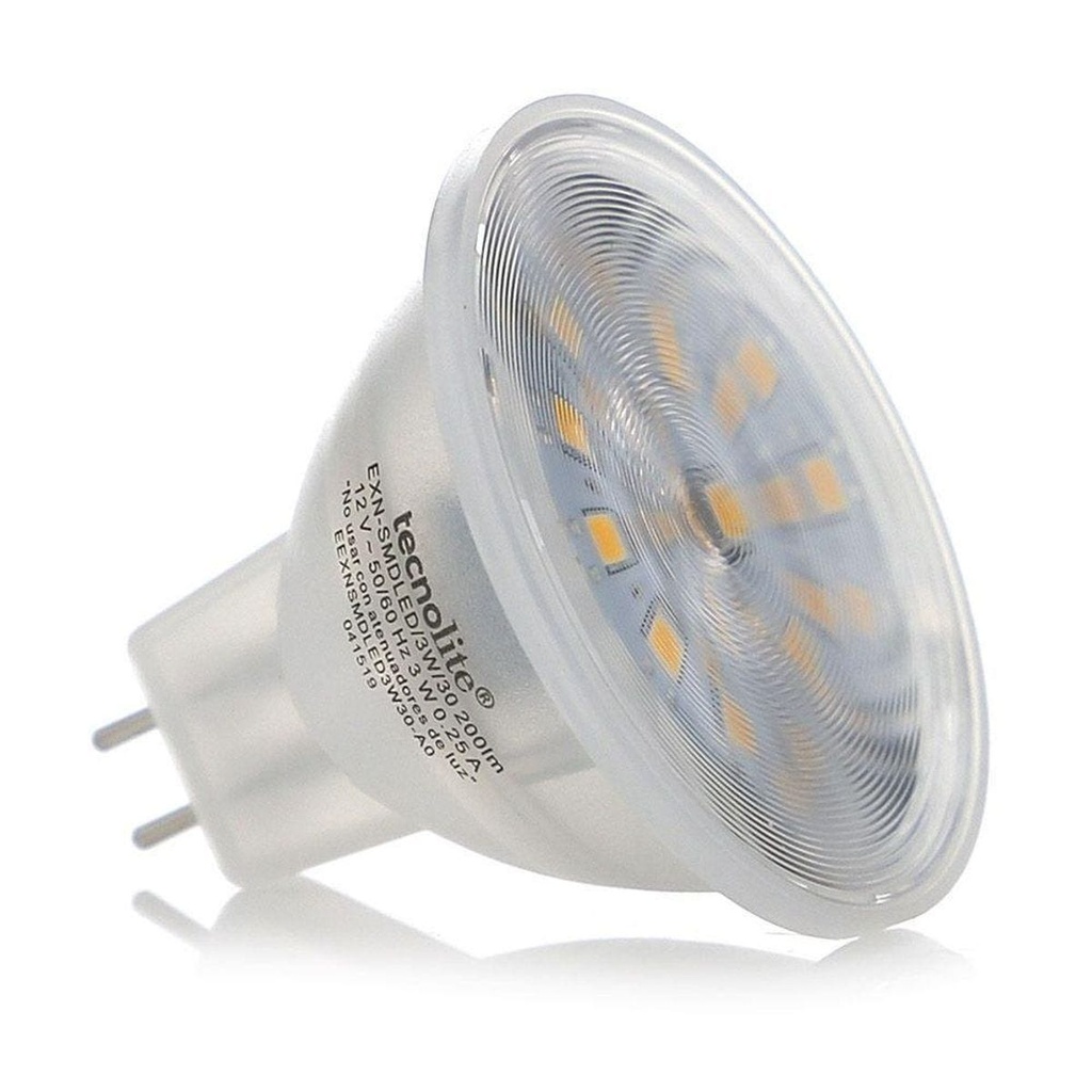 BOMBILLA LED MR16 AMARILLO 2.3W TECNO LITE