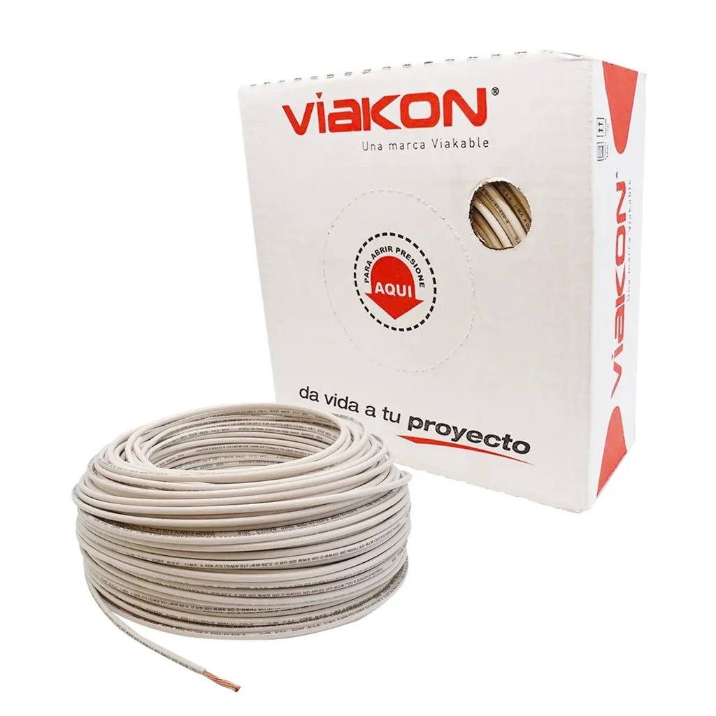 CABLE THHN COBRE #8 BLANCO (CAJA)
