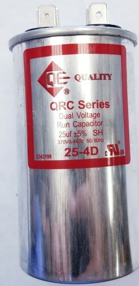 CAPACITOR 25UF DUAL VOLTAJE GRIS METAL QUALITY
