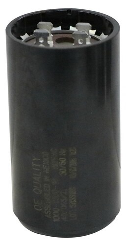 CAPACITOR ARRANQUE 145/174UF 110V NEGRO JARD