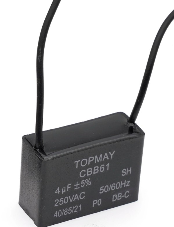 CAPACITOR PARA VENTILADOR 4UF