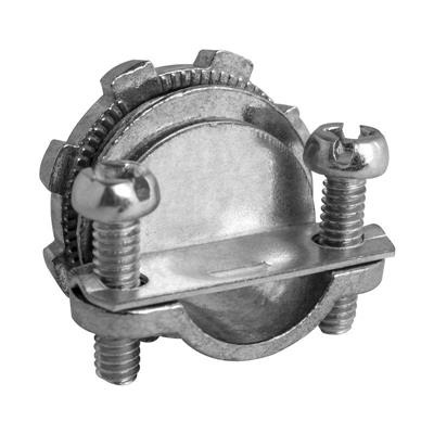 CONECTOR BX RECTO 1/2 CON ABRAZADERA P/CABLE TSJ