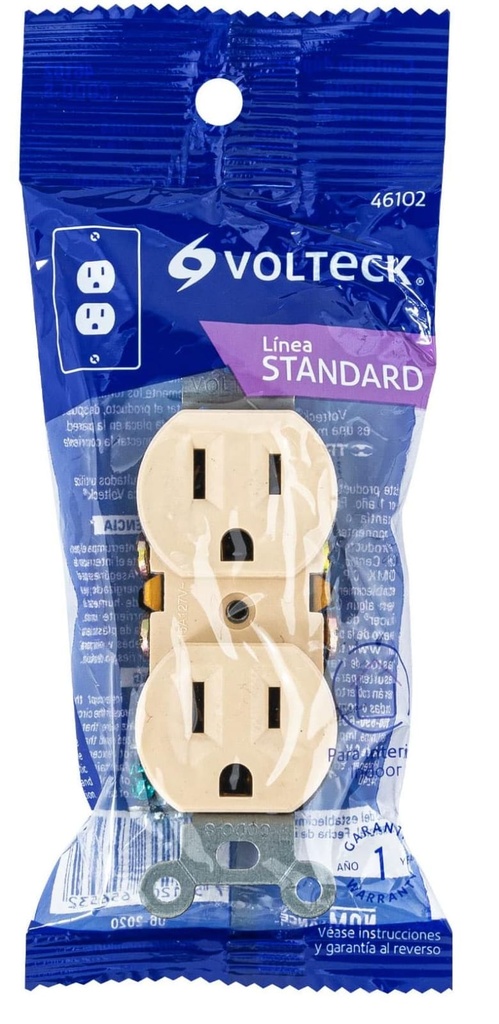 CONTACTO DOBLE 15A VOLTECK