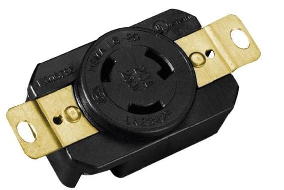 CONTACTO PARED DE SEGURIDAD MEDIA VUELTA 3P 15A 125V PBT FULGORE
