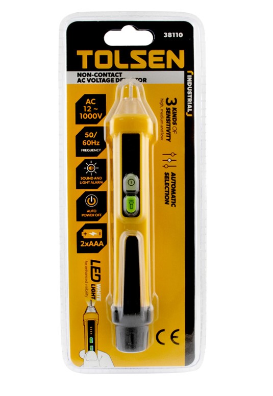 TESTER DE VOLTAJE 12V/1,000V TOLSEN