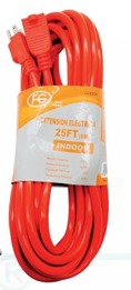 EXTENSION ELECTRICA 8 MTS NARANJA FG LIGHTING