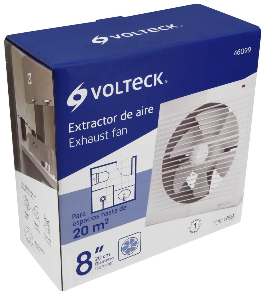EXTRACTOR DE OLORES 6 VOLTECK