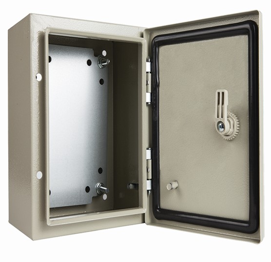 GABINETE METALICO IP66 400X300X200MM CON PLACA  ARGOS