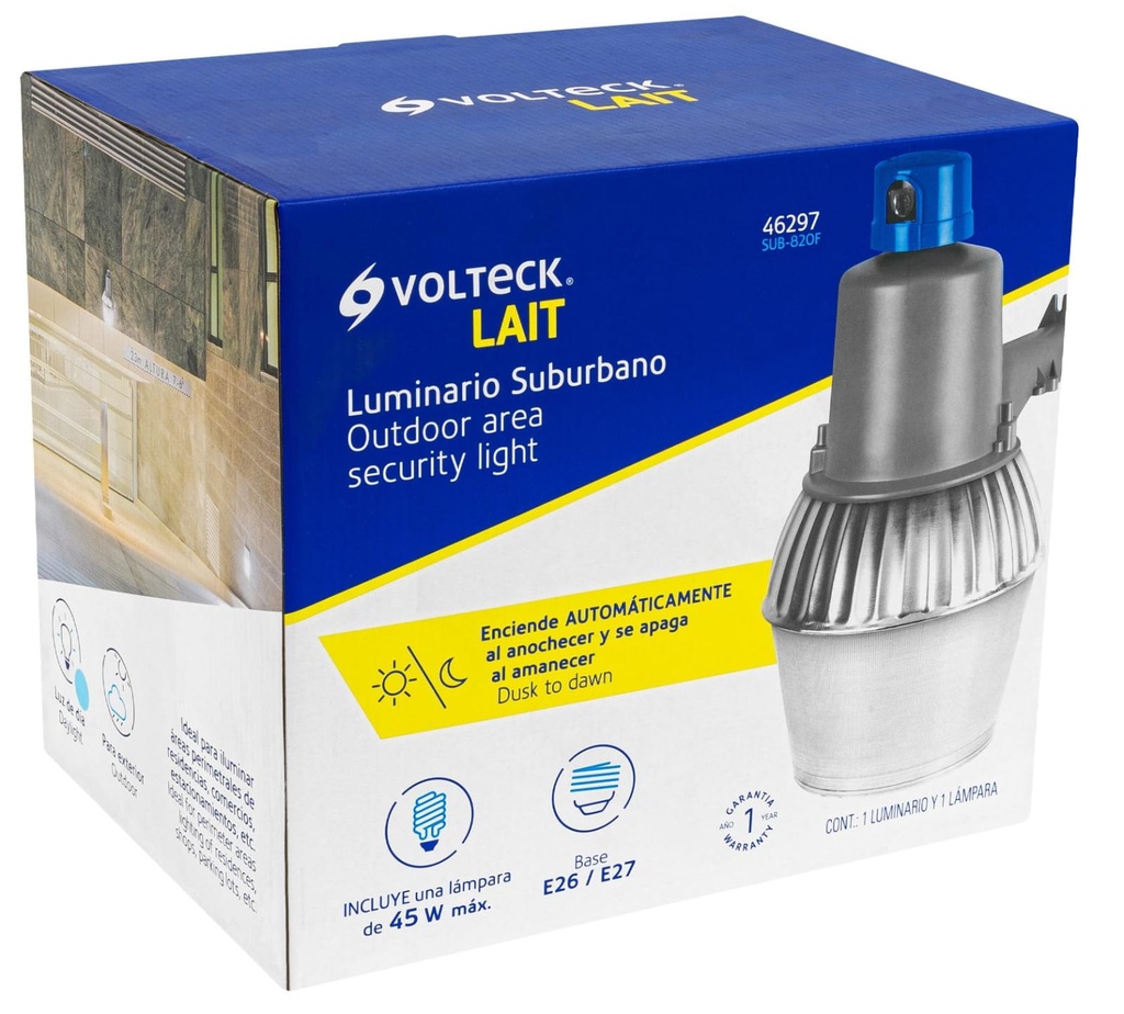 LAMPARA ALUMBRADO PUBLICO DE 45W 220 VOLTECK