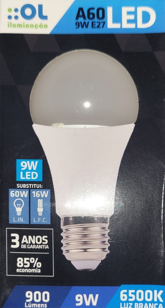 LAMPARA LED A60 9W E27 OL