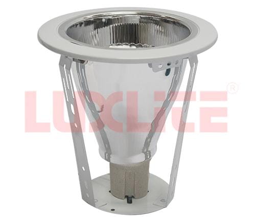 LAMPARA OJO BUEY 4 PLATIADA/ARO BLANCO LUXLITE