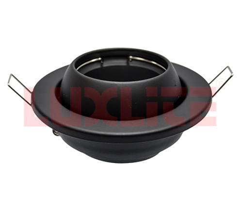 LAMPARA OJO DE BUEY MOVIBLE P/C FALSO NEGRO 45°