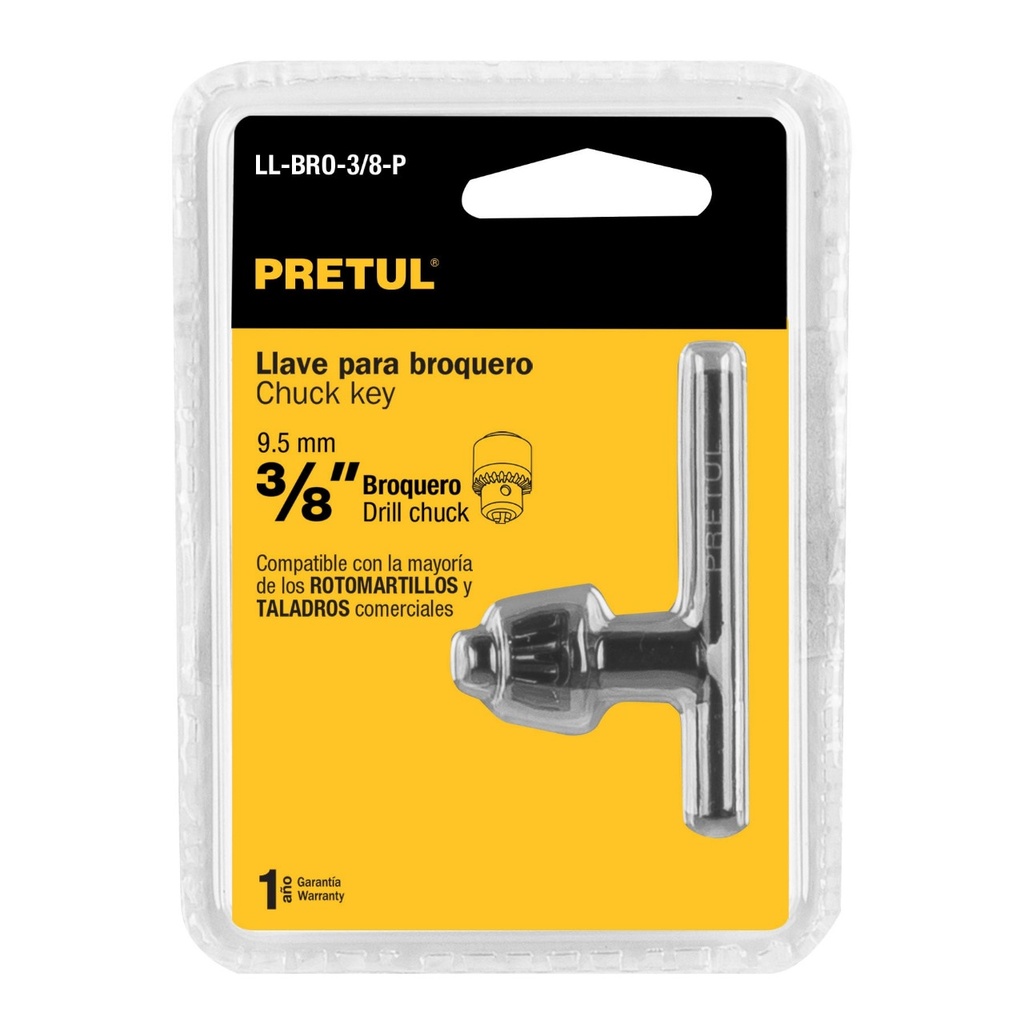 LLAVE BROQUERO DE 3/8 PRETUL