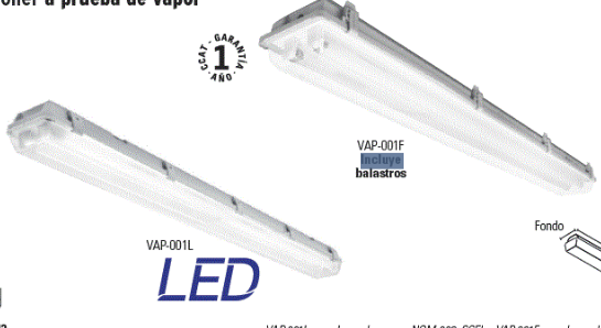 LUMINARIO SOBRE PONER 2X18W T8 DE LED VOLTECK