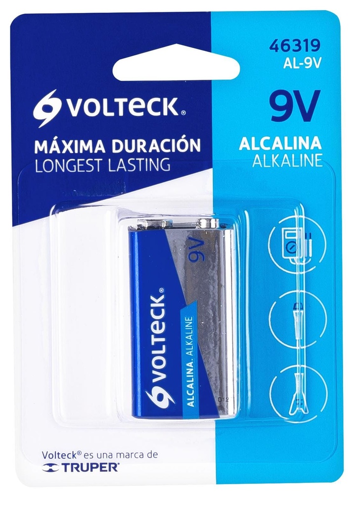 PILA ALCALINA 9V VOLTECK