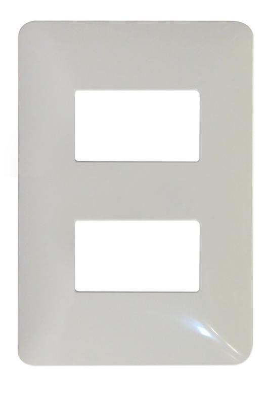 PLACA 2 MODULOS BLANCO MATIX BTICINO