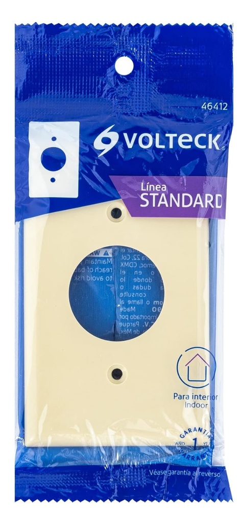 PLACA PLASTICA SENCILLA STD VOLTECK