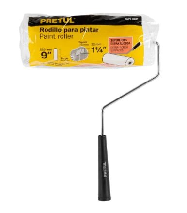 RODILLO PARA PINTAR DE POLIESTER 9X1/4 PRETUL
