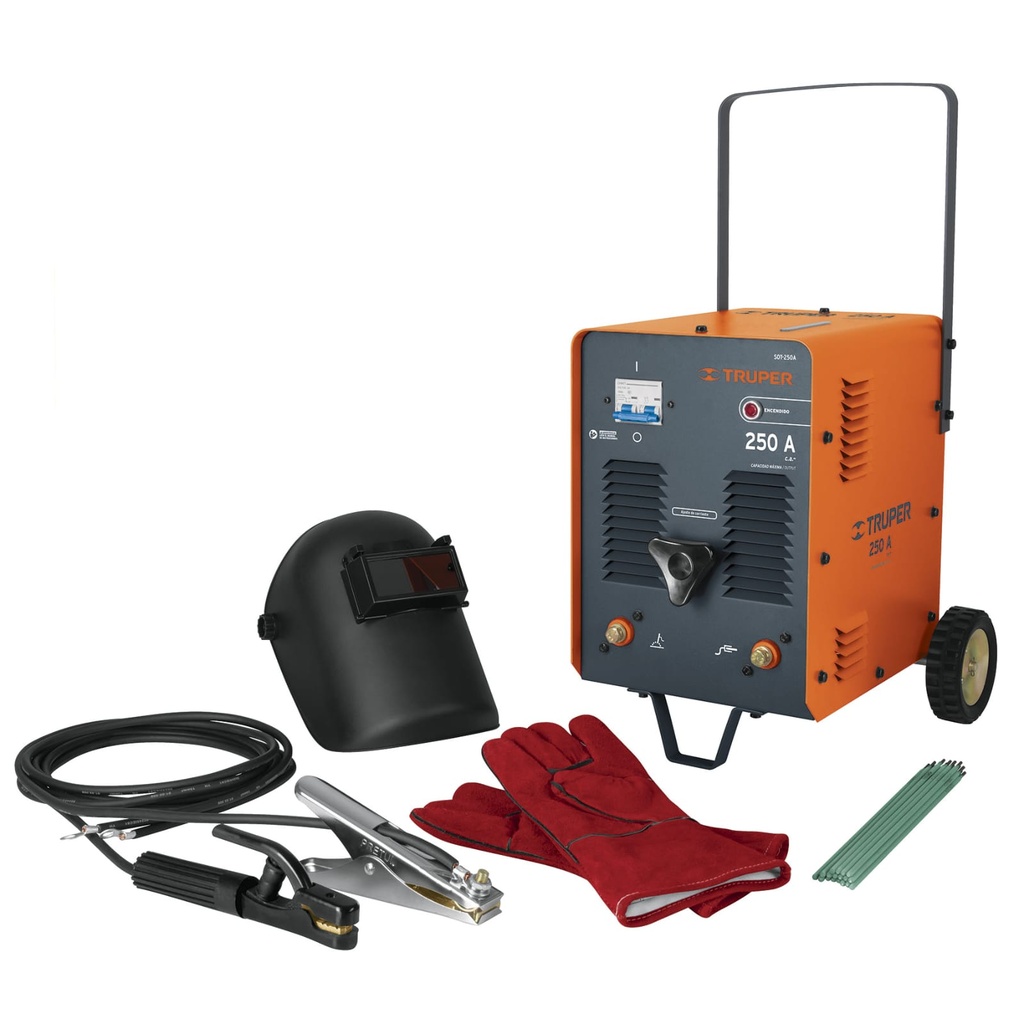 SOLDADORA TRUPER COMBO CARETA Y GUANTE  250A