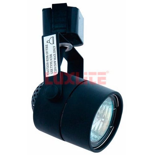SPOT REDONDO PARA RIEL 50W 120V MR16 NEGRO  LUXLITE