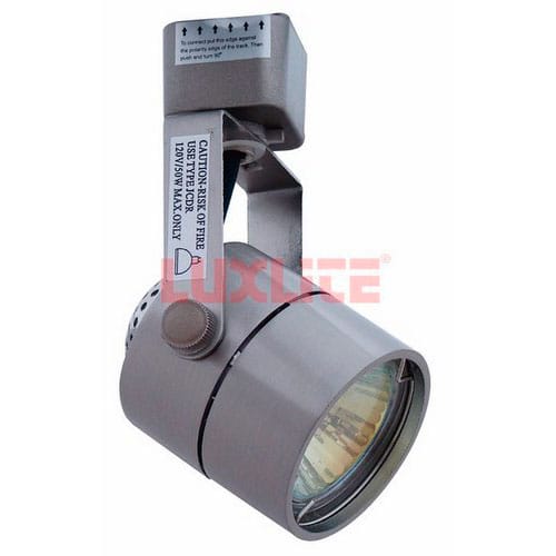 SPOT REDONDO PARA RIEL 50W 120V MR16 PLATEADO LUXLITE