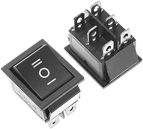 SWITCH DOBLE CONTACTO NEGRO 16A 250V 10A 125V