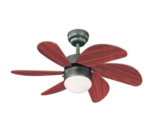 VENTILADOR DE TECHO GRIS C/AMPARA SWIRL WESTINGHOUSE