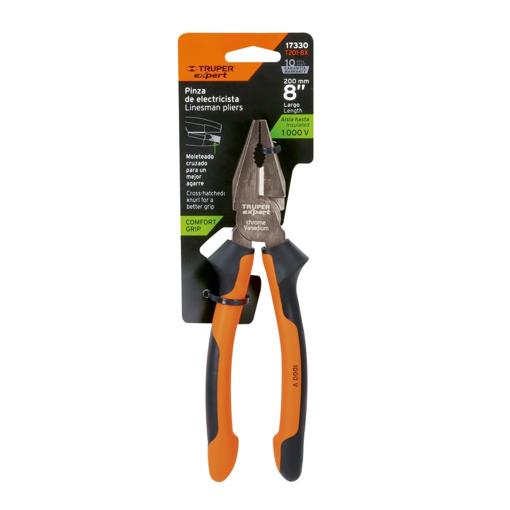 ALICATE P/ELECTRICISTA 8 USO RUDO TRUPER