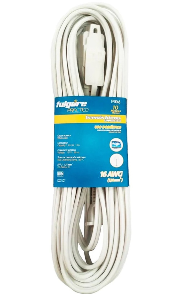 EXTENSION BLANCO 4M USO DOMESTICO FULGORE