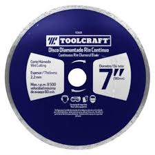 DISCO DIAMANTADO DE CORTE CONTINUO 7 TOOLCRAFT