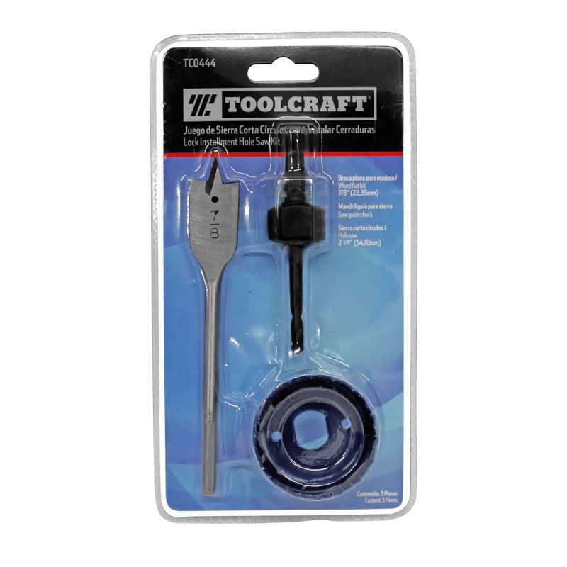 KIT PARA INSTALACION DE CERRADURAST TOOLCRAFT