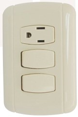 [CAE007] ARMADURA COMBINADO 1 TOMA 2 APAGADOR FG LIGHTING