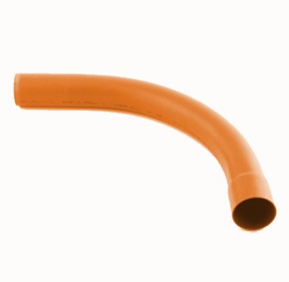 [2332] VUELTA DUCTO PVC NARANJA DE 3/4