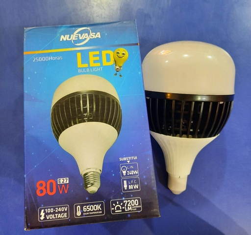 [80W ACEN] BOMBILLO LED ALTA POTENCIA 80W 110-220V (NUEVASA)